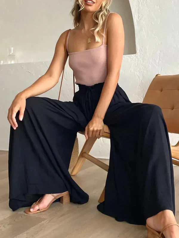 Dames Wijde Broek Comfortabele Zomerbroek