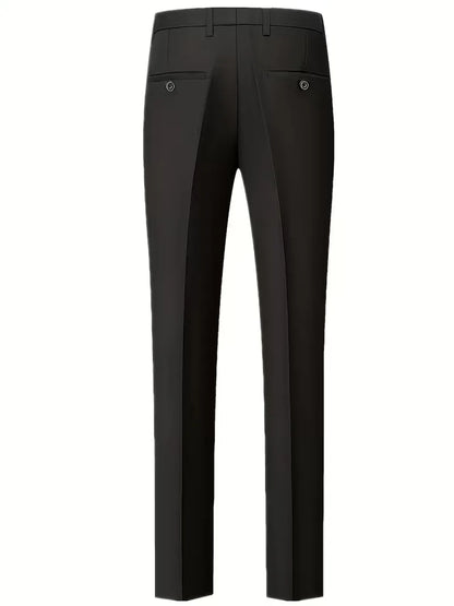 Driedelig heren pak met slim fit en glanzende afwerking