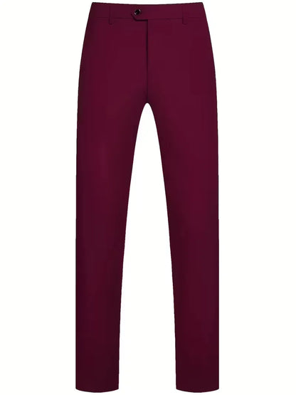 Driedelig heren pak met slim fit en glanzende afwerking