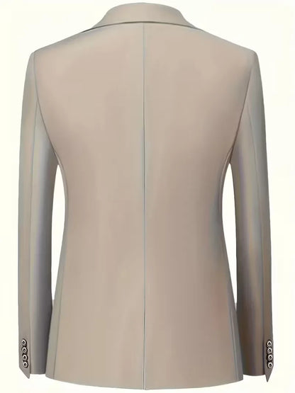 Driedelig heren pak met slim fit en glanzende afwerking