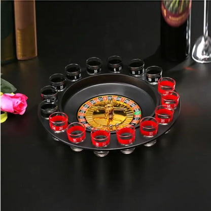 Drink Spel Roulette Set met Spin Shot