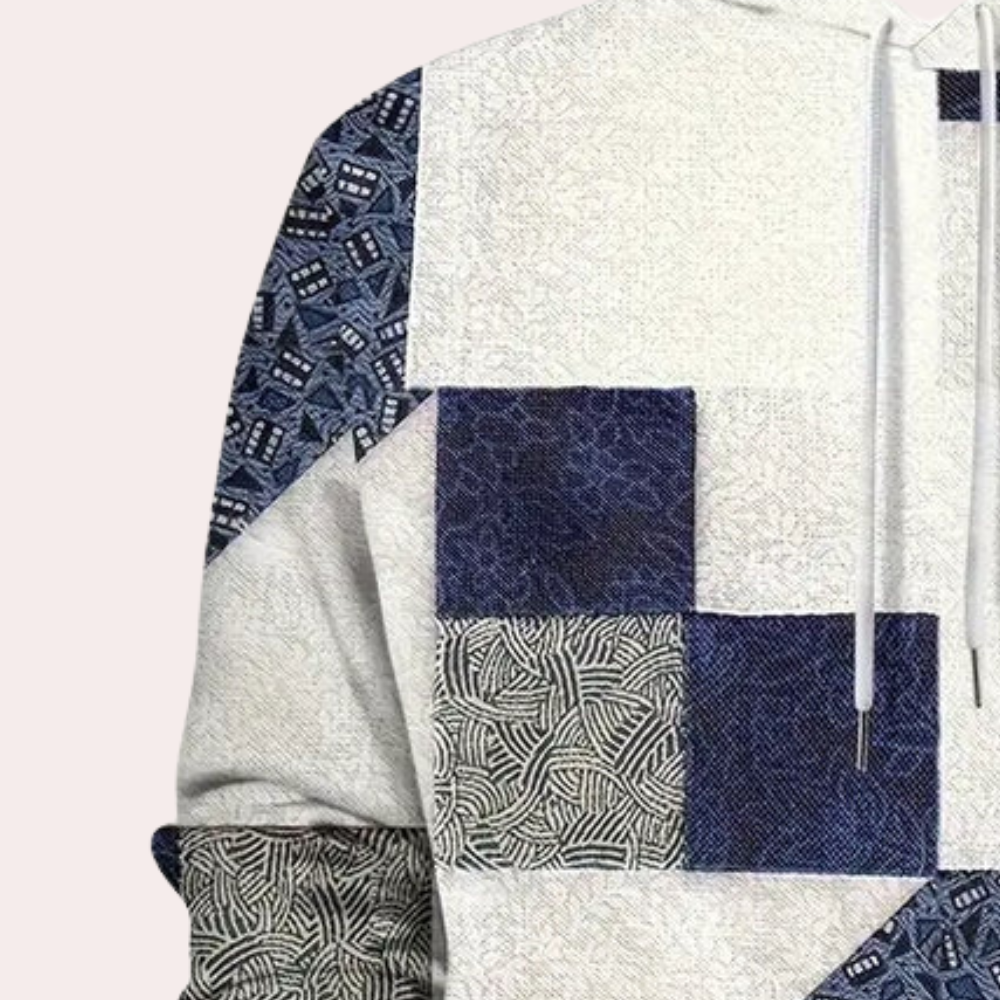 Geruite Hoodie Heren Trendy Cedric