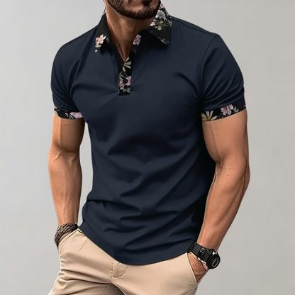 Heren Polo Shirt met Subtiele Print Design