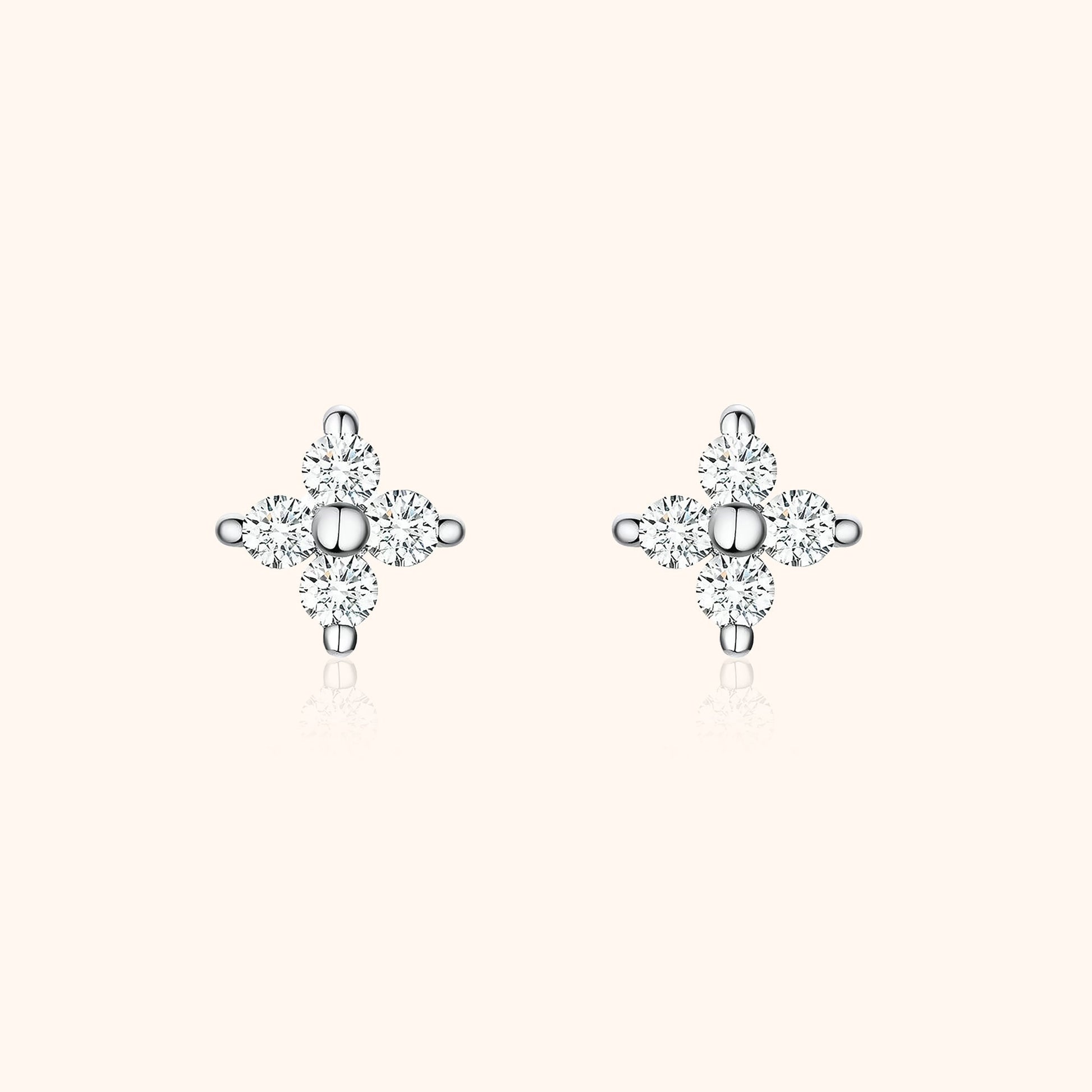 Kleurrijke Zirkonia Oorbellen Bloemvormig Design - Mode Vibes