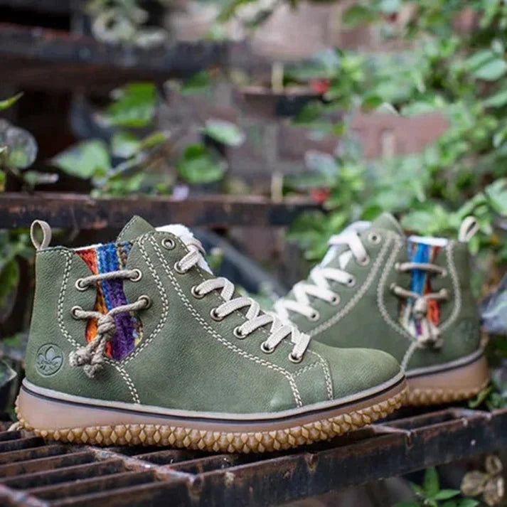 Leren Schoenen Vintage Stijl Elegante Damesschoenen - Mode Vibes