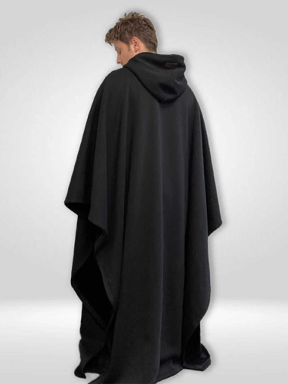 Fleece Poncho met Capuchon Luxe Warm en Zacht