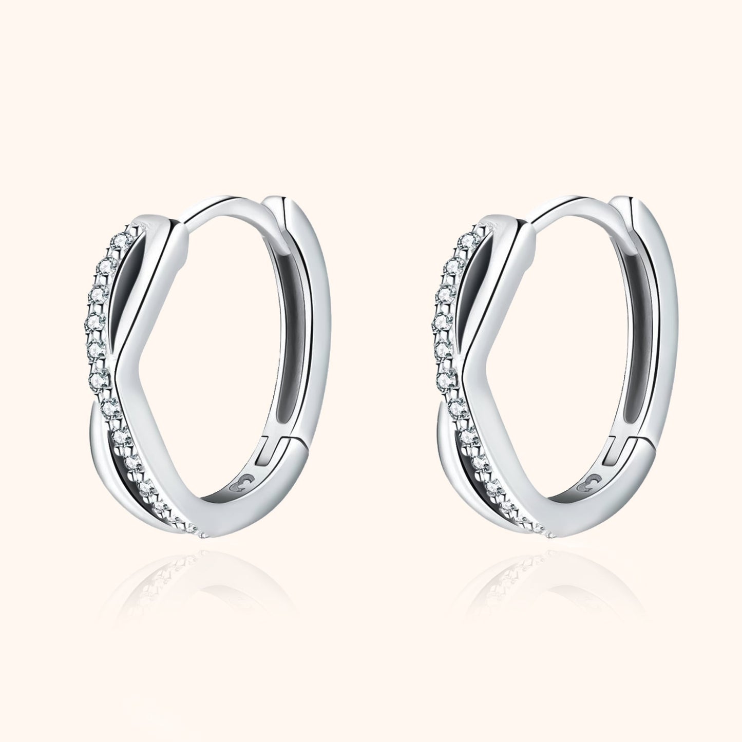 Kruis Oorbellen Zilver Sophia Stijl