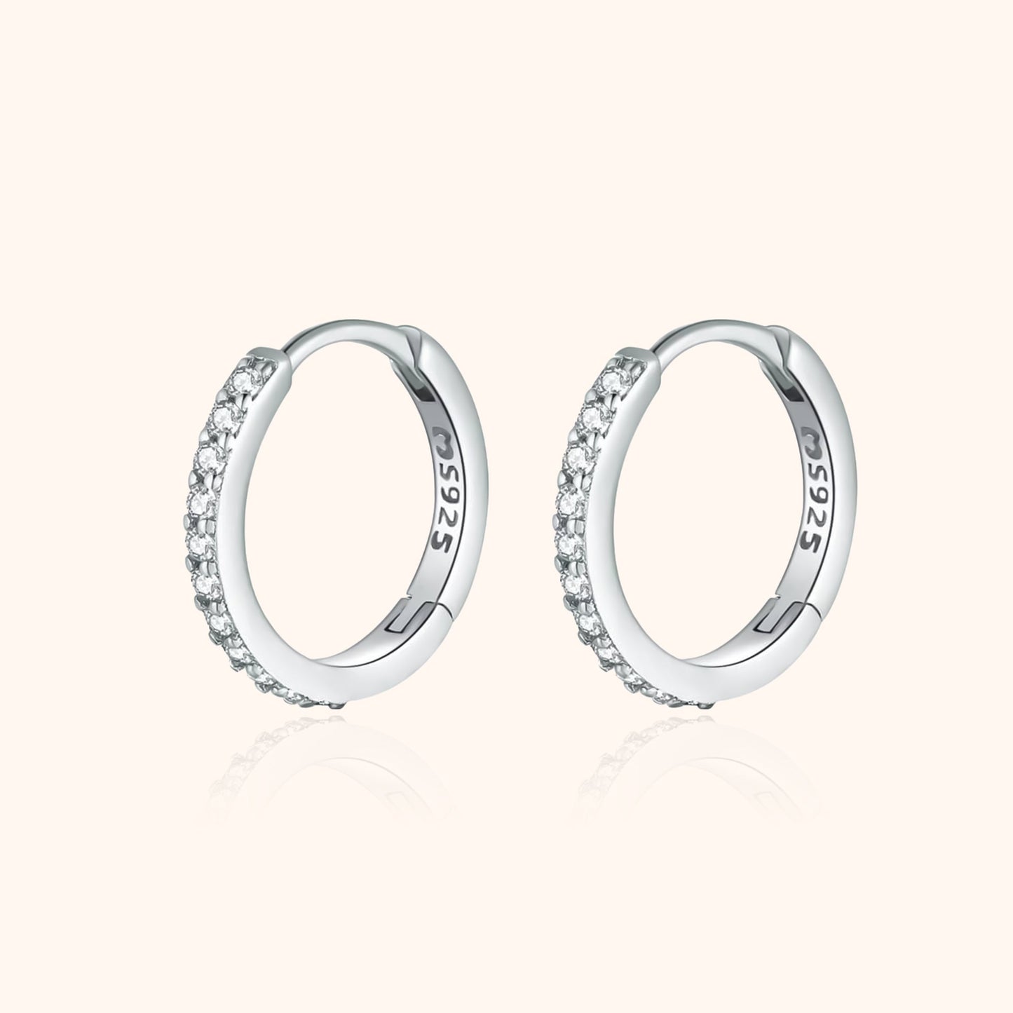 Zirkonia Oorringen Glanzend en Elegant