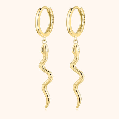 Slangen Oorbellen Zilver Stijlvol Model Selene - Mode Vibes