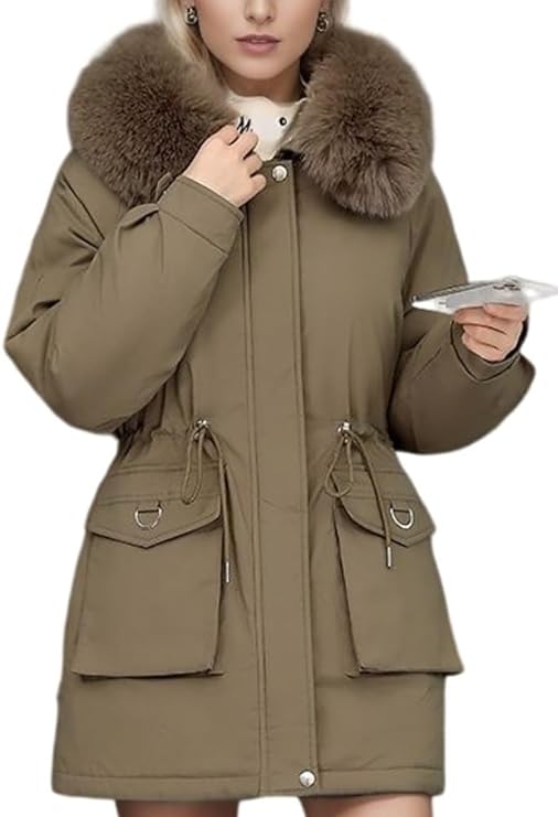 Elegante Winterjas voor Vrouw Warm en Stijlvol
