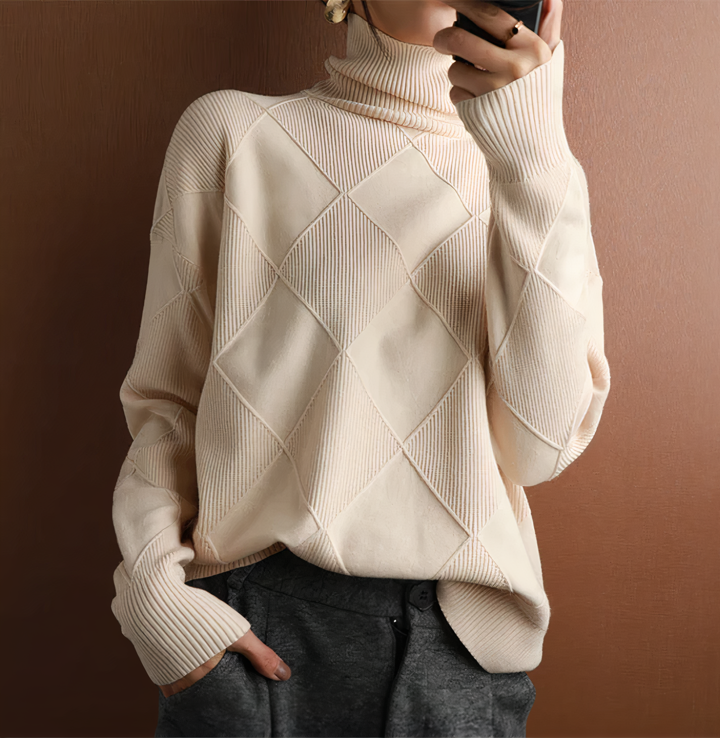 Coltrui Lange Mouwen Zacht Warm Ellie - Mode Vibes