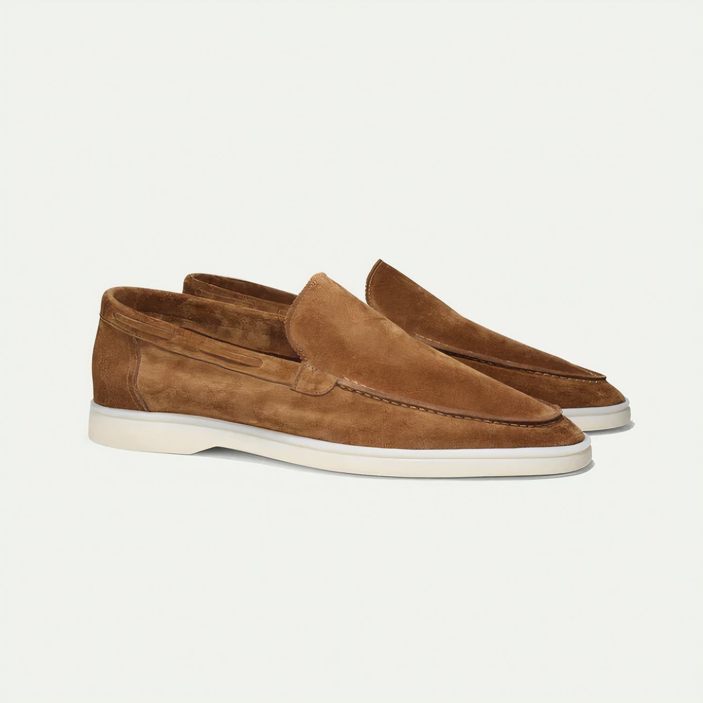 Leren Loafers voor Heren Suède Zwart Klassiek