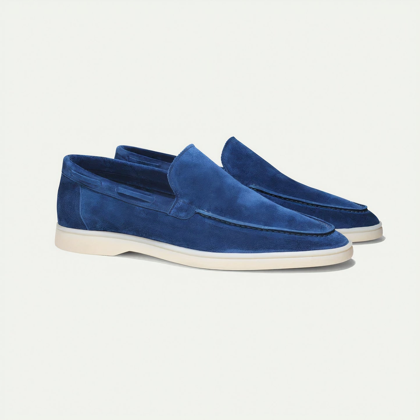 Leren Loafers voor Heren Suède Zwart Klassiek