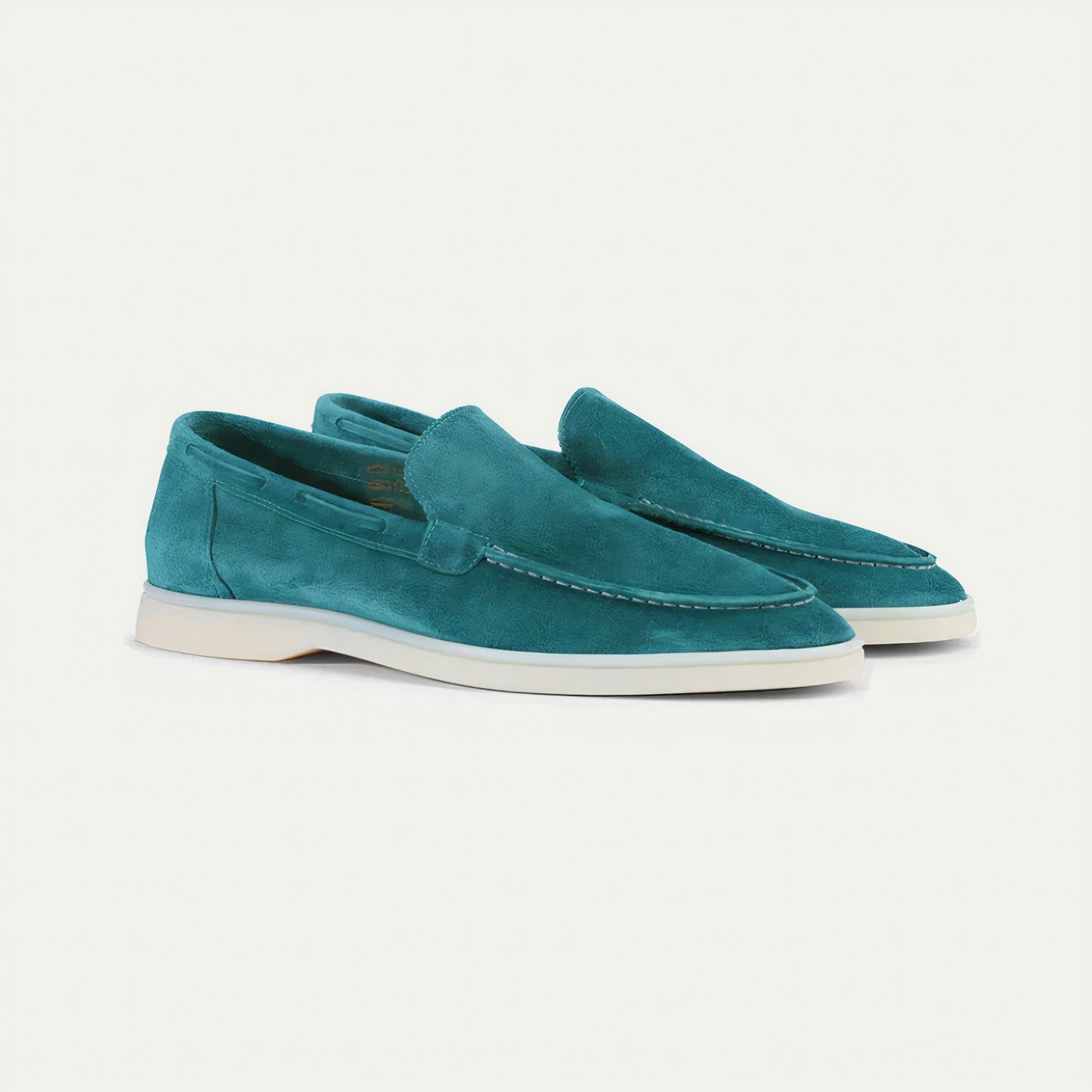 Leren Loafers voor Heren Suède Zwart Klassiek