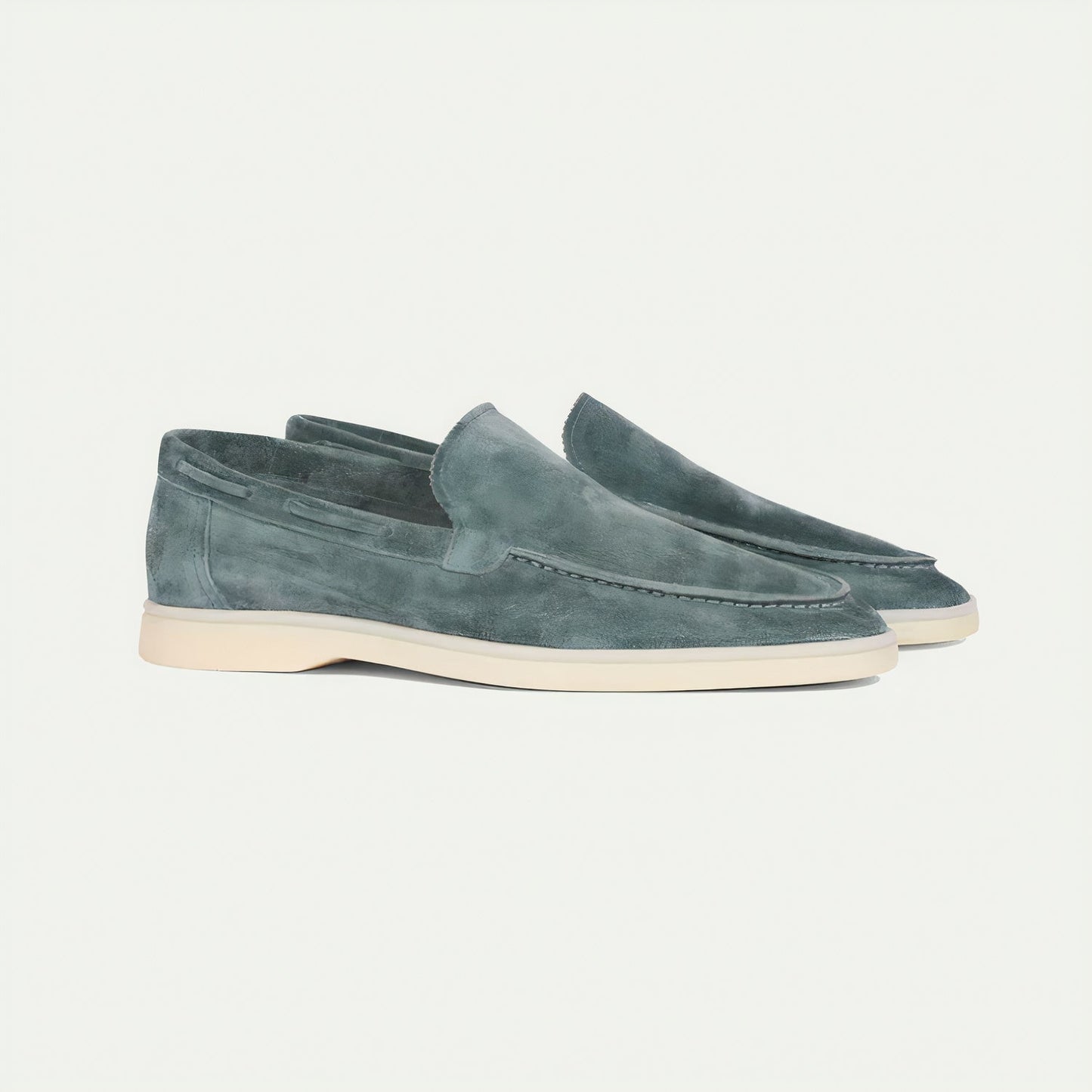 Leren Loafers voor Heren Suède Zwart Klassiek
