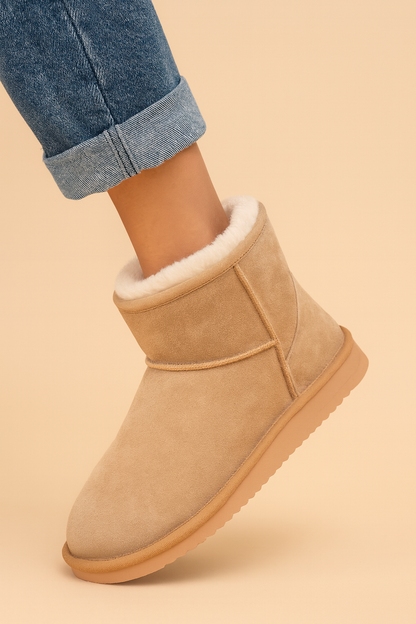 Dames Winterboots Fleece Gevoerd Warm en Waterdicht - Mode Vibes