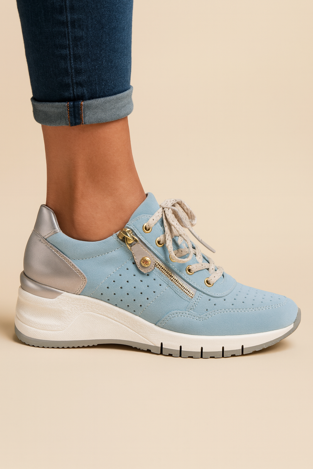 Dames Comfortabele Wandelschoenen met Steun en Goede Demping