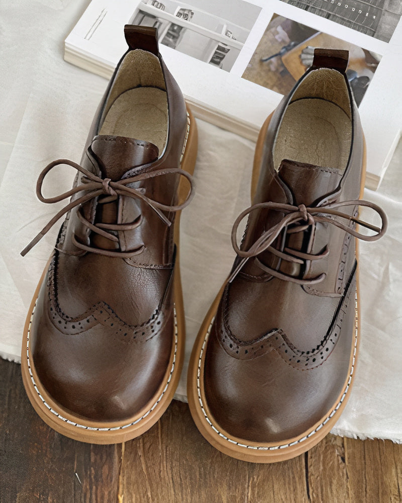 Vrouwelijke Oxford Schoenen Retro Stijl Elsie