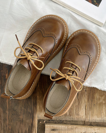 Vrouwelijke Oxford Schoenen Retro Stijl Elsie