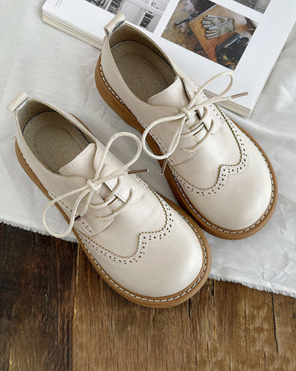 Vrouwelijke Oxford Schoenen Retro Stijl Elsie