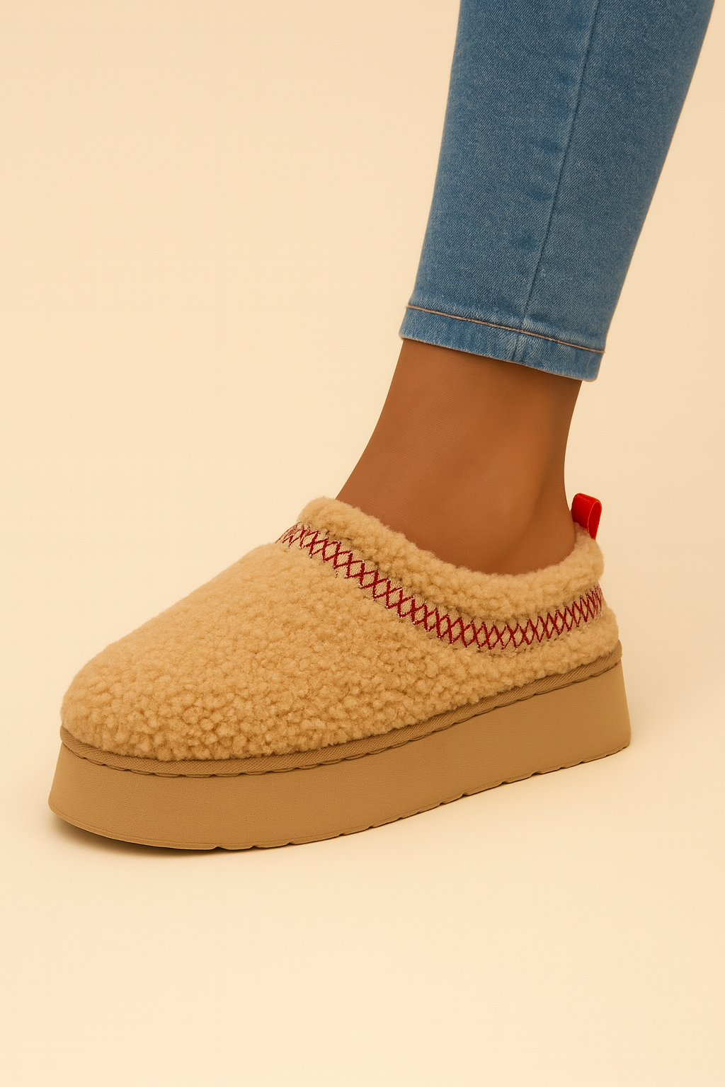 Dames Pluche Instappers Warm en Comfortabel