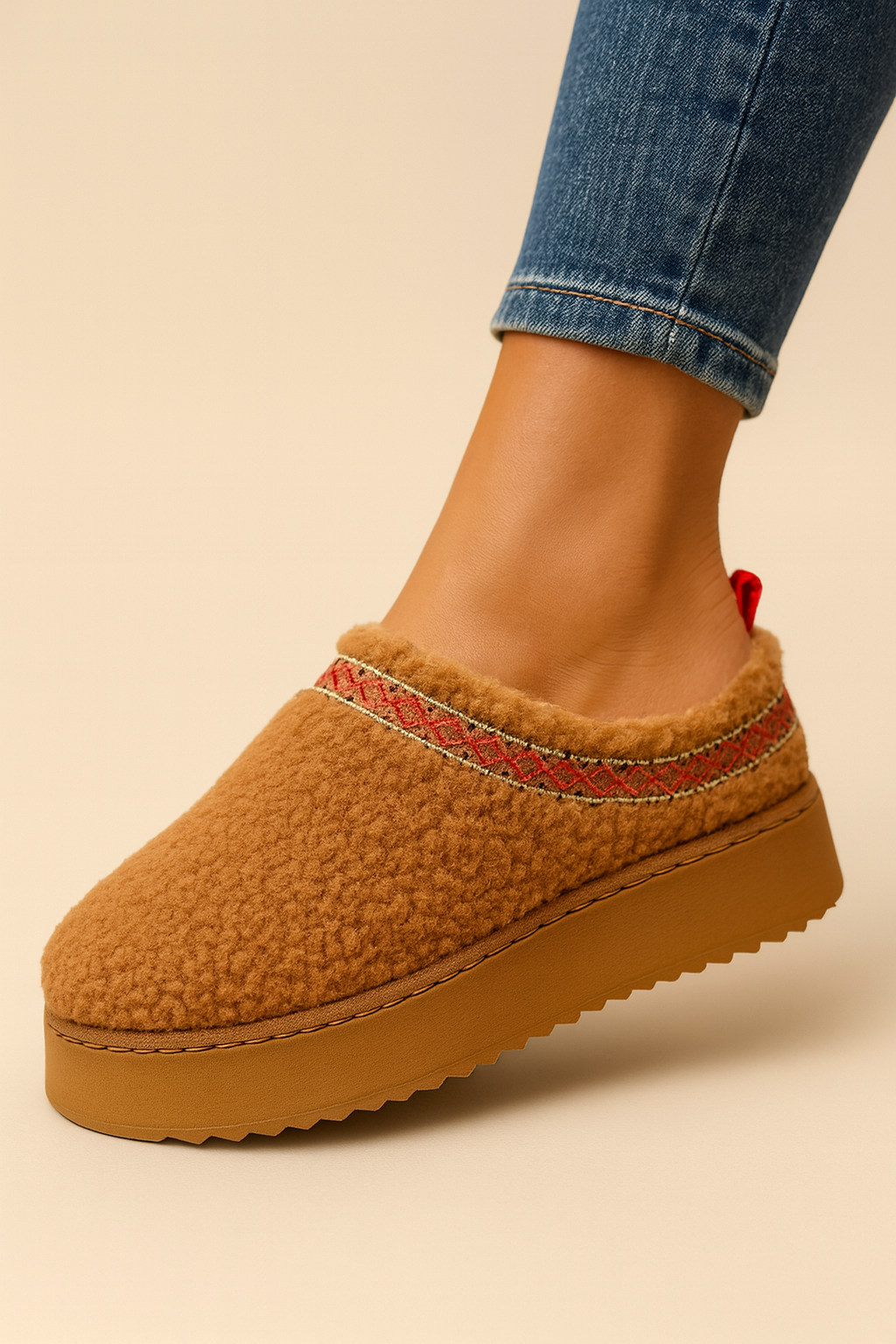 Dames Pluche Instappers Warm en Comfortabel - Mode Vibes