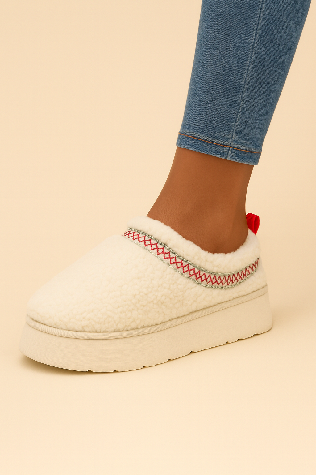 Dames Pluche Instappers Warm en Comfortabel