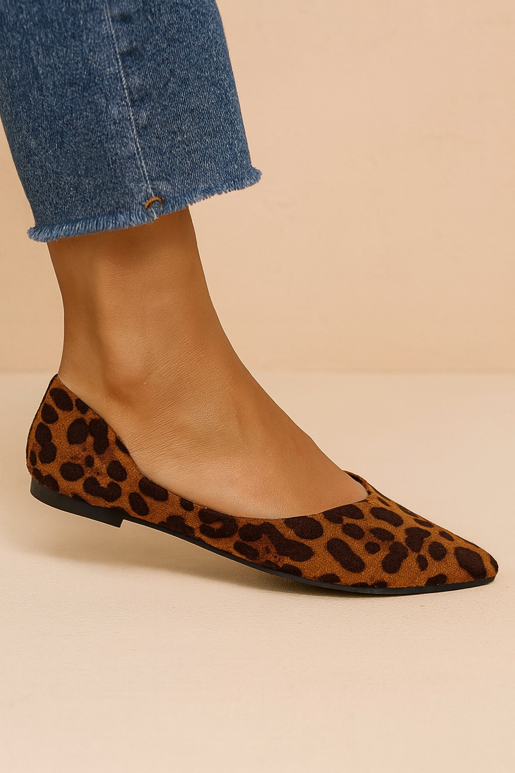 Dames Panterprint Ballerina's Flats Elegante Schoenen - Mode Vibes