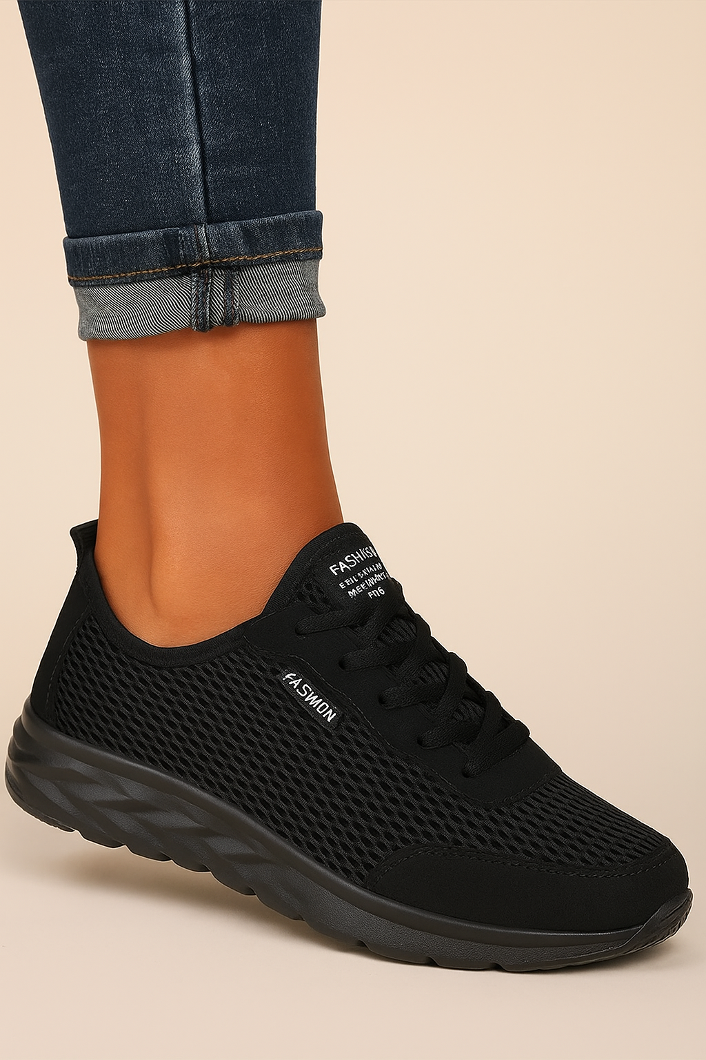Dames Orthopedische Sneaker Comfortabele Fit Mesh Loop schoenen - Mode Vibes