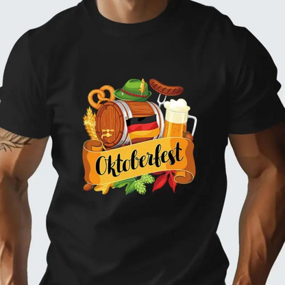 Oktoberfest T-shirt Mannen Korte Mouw