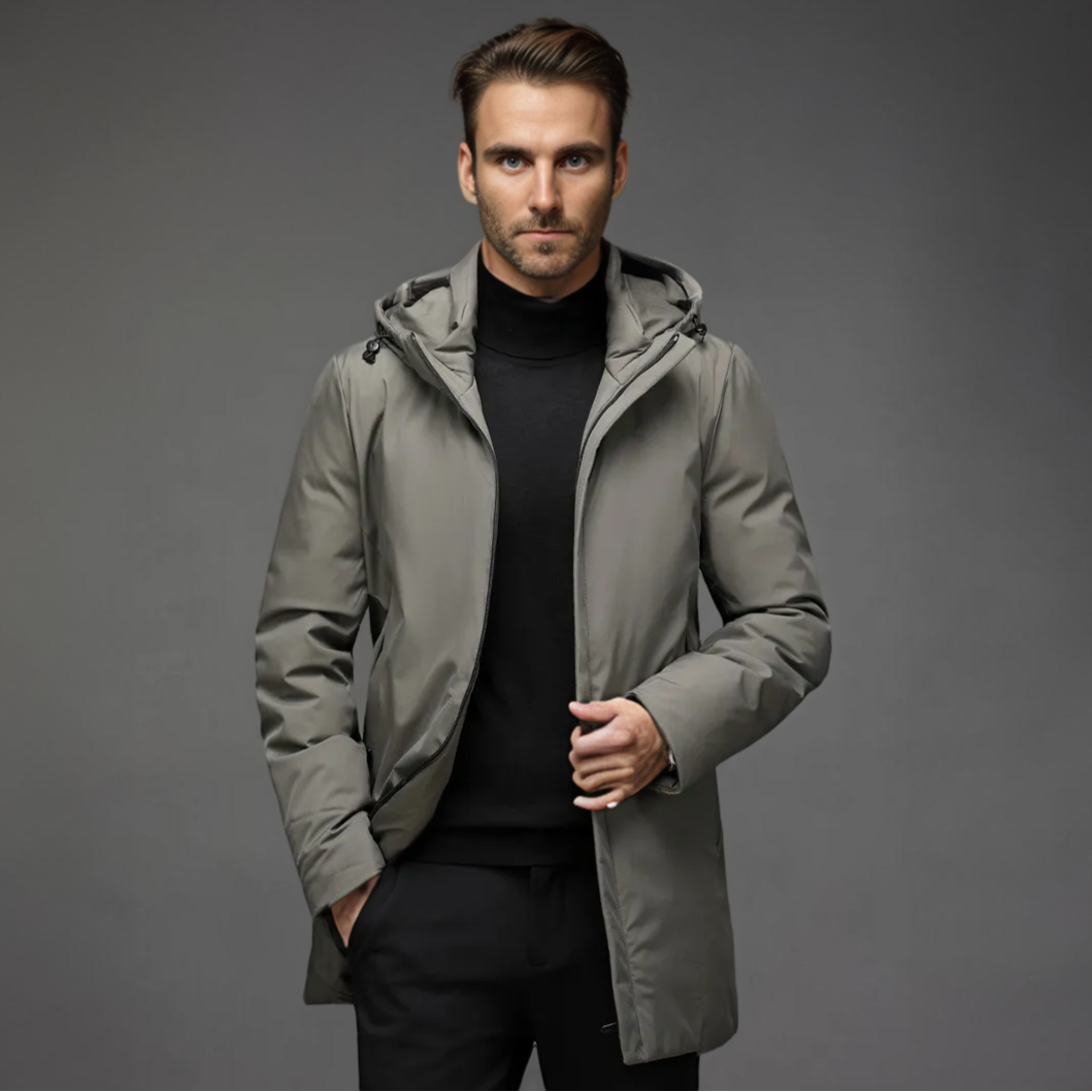 Giel™ Slim Fit Heren Winterjas met Afneembare Capuchon