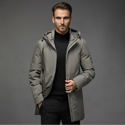 Giel™ Slim Fit Heren Winterjas met Afneembare Capuchon