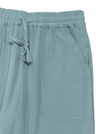 Linnen Herenbroek Casual Maes Zomerbroek Lichtgewicht