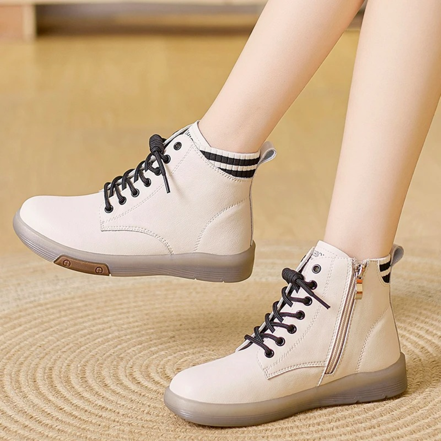 Dames Sneakers Waterdicht Leren Loop schoenen - Mode Vibes