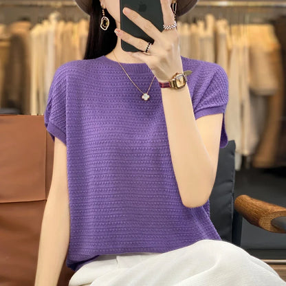 Aria's Zomerse Batwing Ice Silk T-shirt