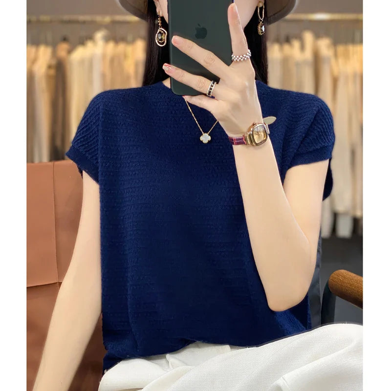 Aria's Zomerse Batwing Ice Silk T-shirt
