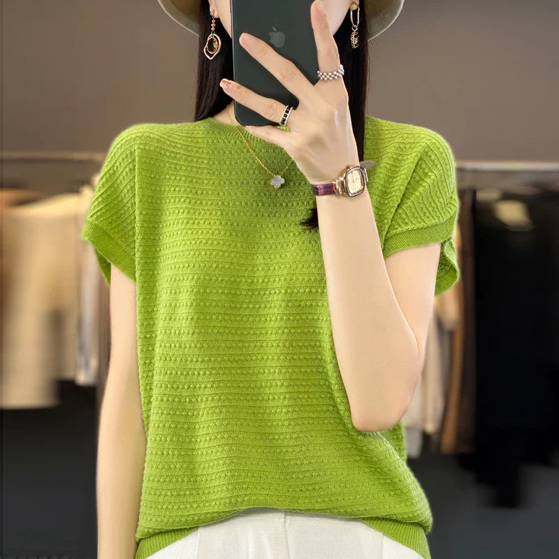 Aria's Zomerse Batwing Ice Silk T-shirt