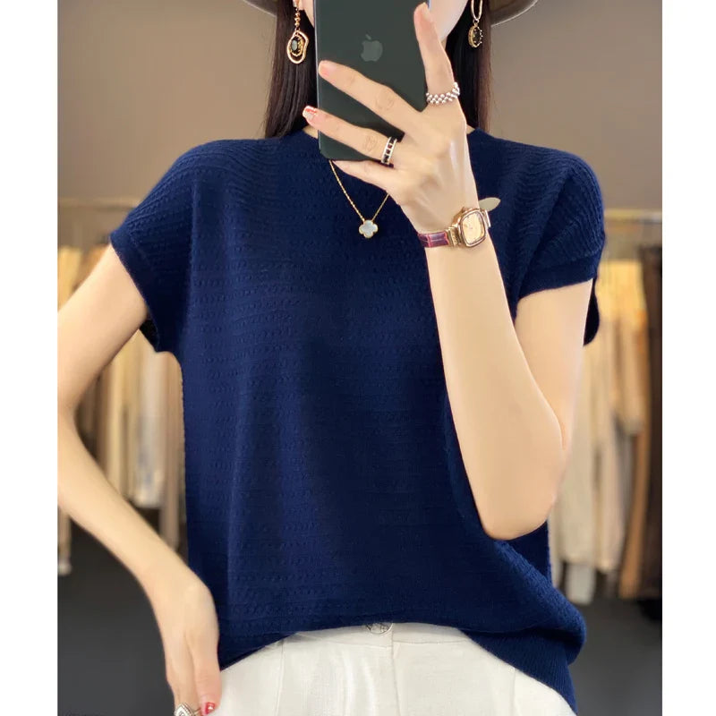 Aria's Zomerse Batwing Ice Silk T-shirt