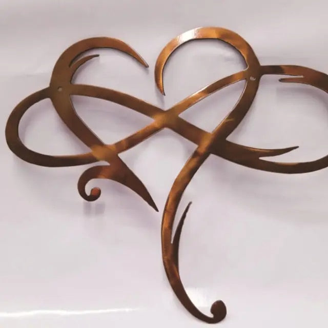 IJzeren Wanddecoratie Oneindig Hart Metaal Ornament