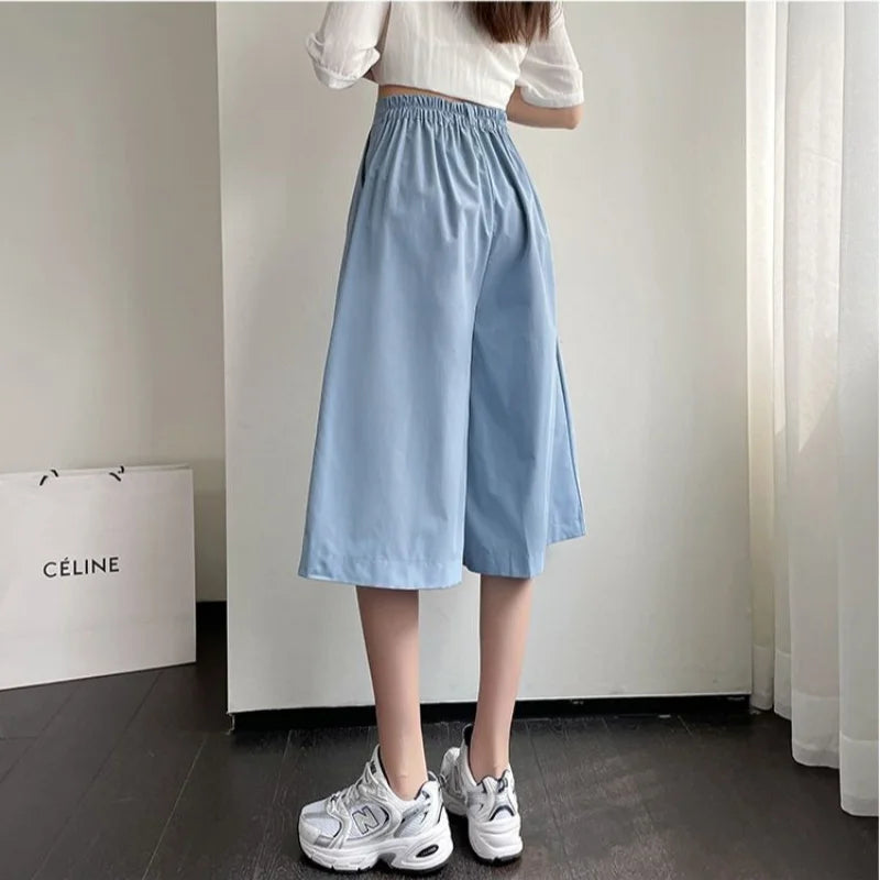 Zomer Elegante Wijde Pijpen Broek