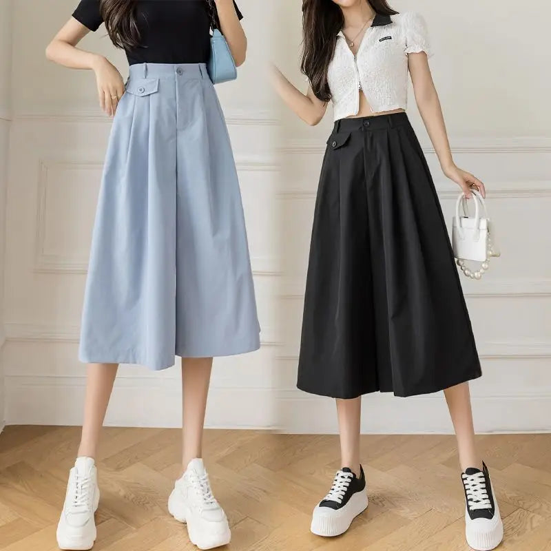 Zomer Elegante Wijde Pijpen Broek