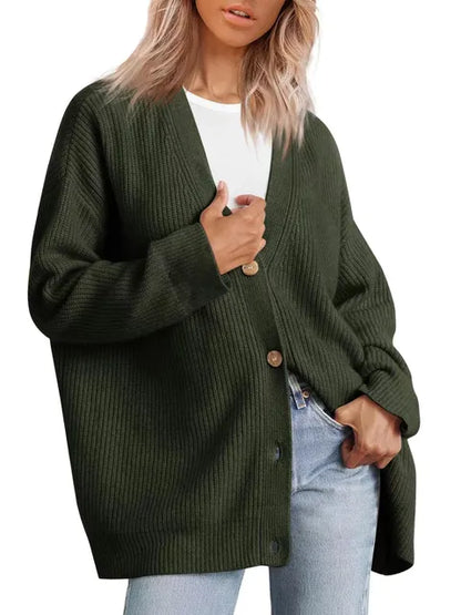 Gebreid Vest Oversized Zachte Wol Mix Comfortabel