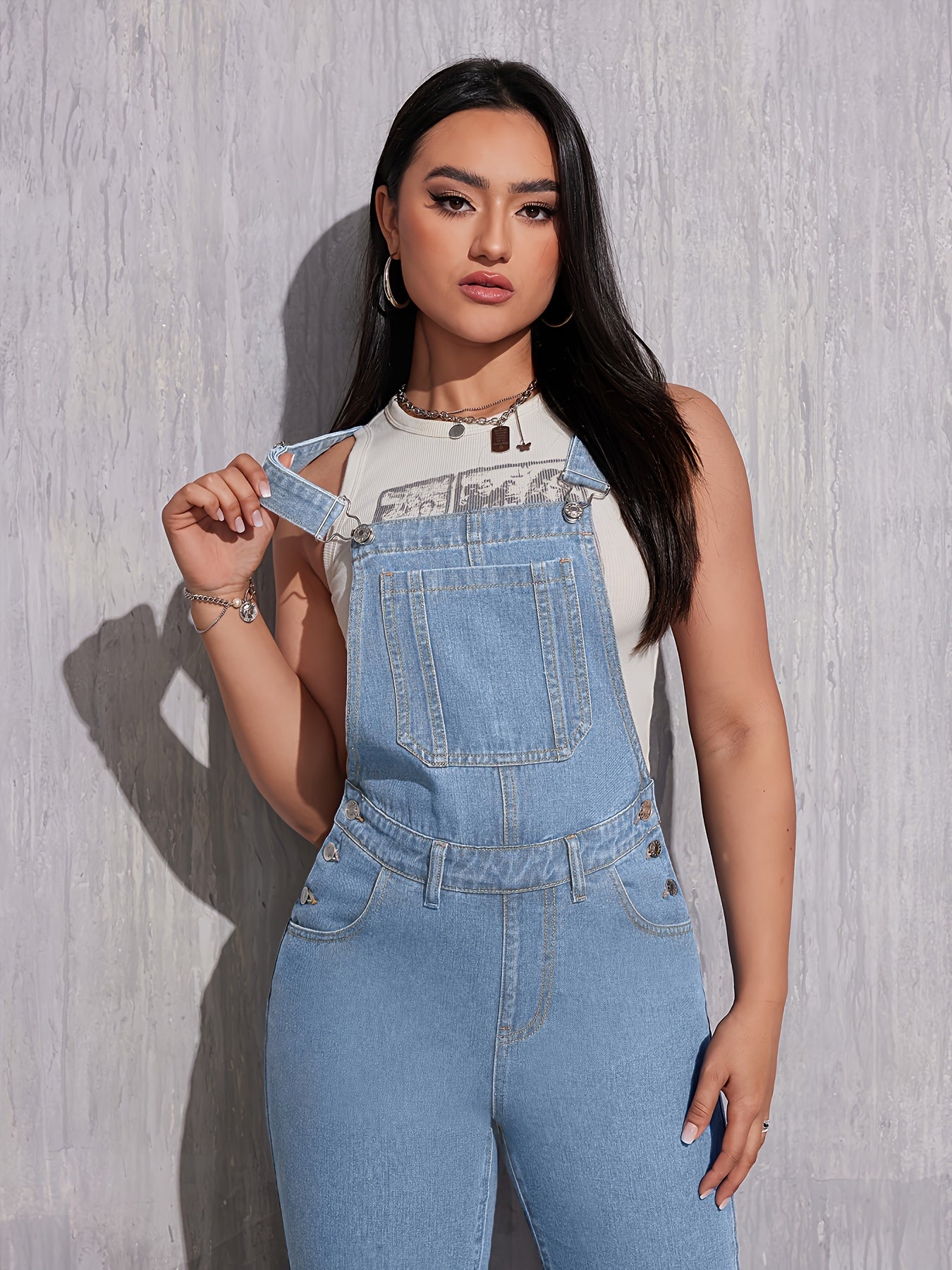 Effen damesoverall Regular Fit - Evelien