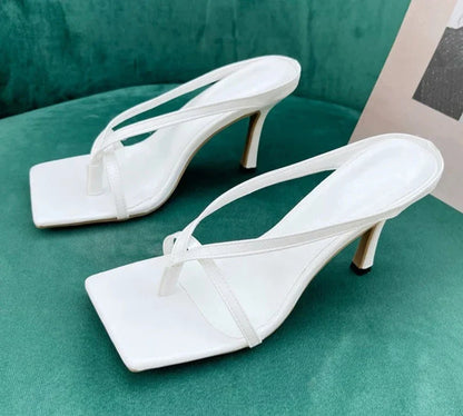 Glamoura Vierkante Neus Sandalen