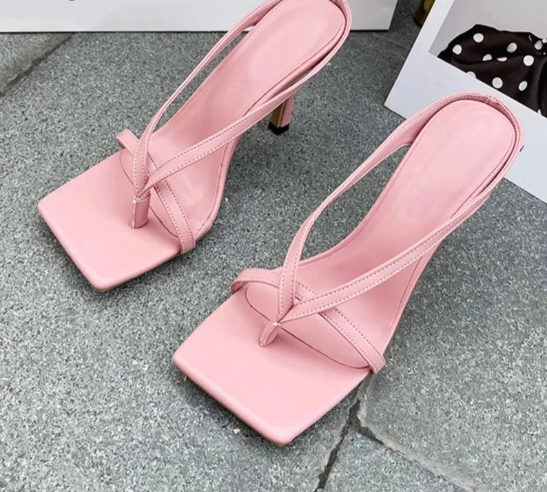 Glamoura Vierkante Neus Sandalen
