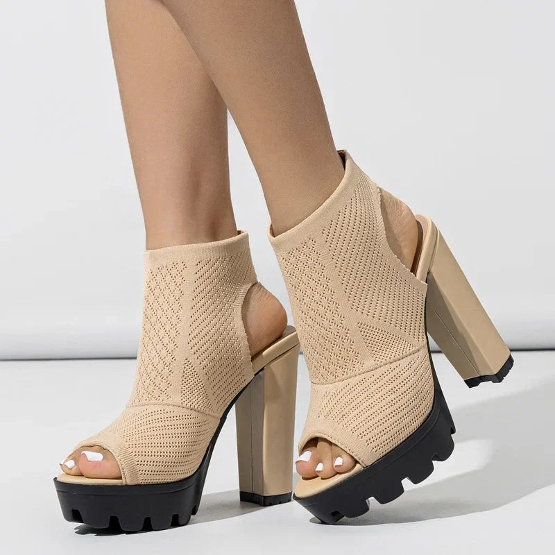Zomer Stretch Stoffen Sandalen  Lunarora