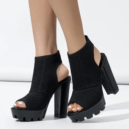 Zomer Stretch Stoffen Sandalen  Lunarora