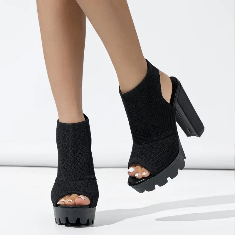 Zomer Stretch Stoffen Sandalen  Lunarora