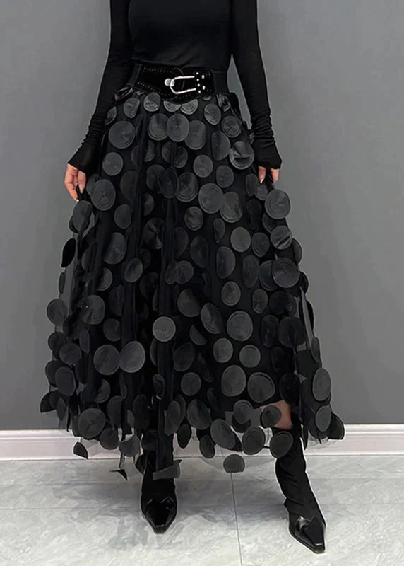Elegante Rok met Stippen Violet Kort Model - Mode Vibes