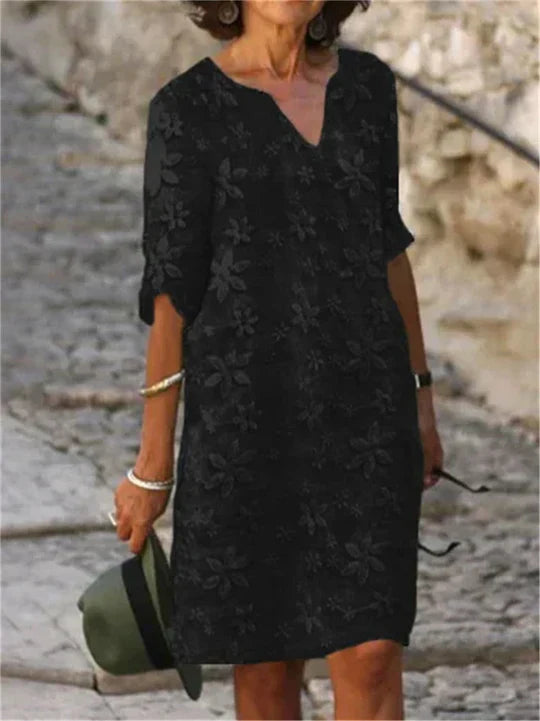Bloemen Midi-Jurk Elegant Lange Jurk voor Vrouw